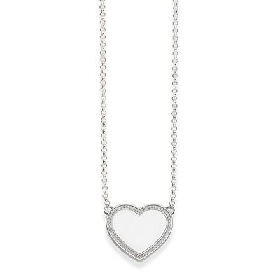 Thomas Sabo KE1479-051-14 Kette Anhänger Damen Herz Pavé Sterling-Silber 42 cm