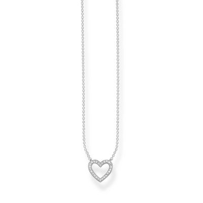 Thomas Sabo SCKE150166 Kette Mit Anhänger Herz Pavé Silber 45 cm