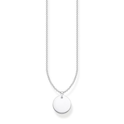 Thomas Sabo KE1958-001-21 Halskette mit Anhänger Damen Coin Rund Sterling-Silber 