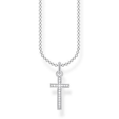 Thomas Sabo KE2043-051-14 Halskette mit Anhänger Kreuz Pavé Silber