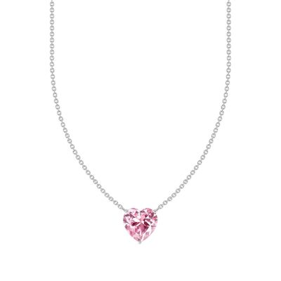 Thomas Sabo Halskette mit Anhänger Damen Herz Rosa Silber KE2211-051-9