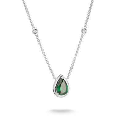 Thomas Sabo Halskette mit Anhänger Tropfen Elyndra Silber KE2331-166-6