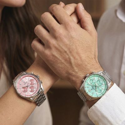 Festina Unisex-Uhr Boyfriend Grün Chronograph Edelstahl-Band F20753/1