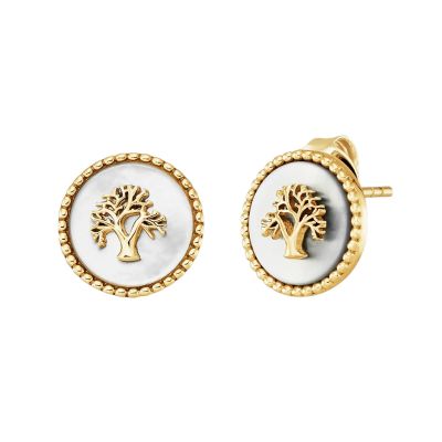Engelsrufer Ohrstecker Lebensbaum Silber Vergoldet ERE-LILTREE-PE-STG