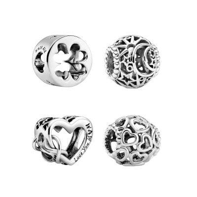 Pandora Starter-Set Armband Herzverschluss und Wunsch-Charm