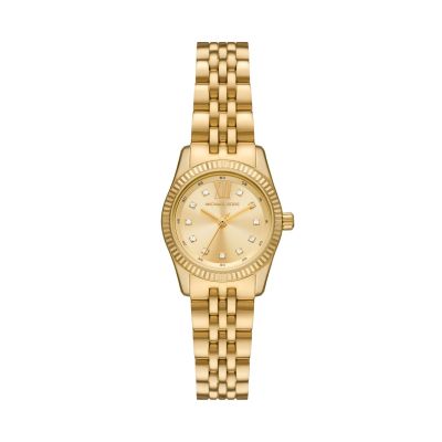 Michael Kors Damen-Uhr Petite Lexington Quarz Edelstahl-Armband MK4741