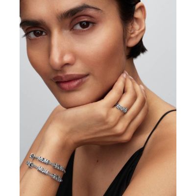 Pandora Charm Damen Mum Wendbar Zirkonia Sterling-Silber 794455C01