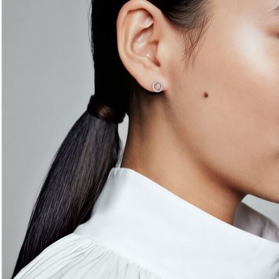 Pandora 290585CZ Ohrstecker Damen Funkelnder Kreis Silber