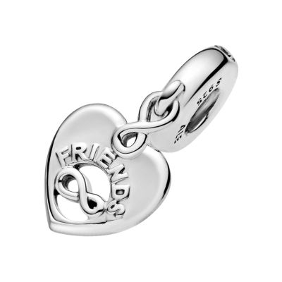 Pandora 799294C01 Charm-Anhänger Freunde für Immer Herz Silber