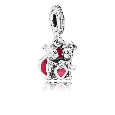 Pandora Disney 797769CZR Charm Disney, Minnie & Mickey With Love 