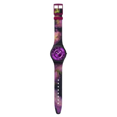 Swatch Armband-Uhr Paradise Bloom Quarz Silikon-Band SS08B106