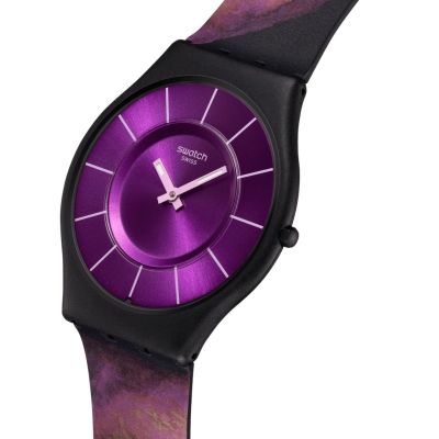 Swatch Armband-Uhr Paradise Bloom Quarz Silikon-Band SS08B106