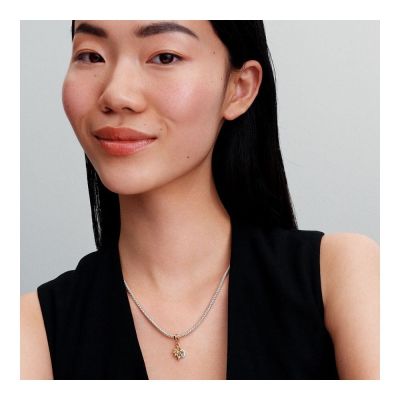 Pandora Charm-Anhänger Polarstern mit Diamanten Silber Vergoldet 763588C01