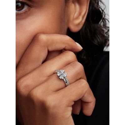 Pandora Ring Teilbar Glückskleeblatt Sterling-Silber 194507C01