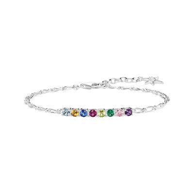 Thomas Sabo Armband Damen Bunte Steine Zirkonia Silber SCA150333