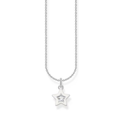 Thomas Sabo Kette-Anhänger Damen Stern Silber KE2235-041-14
