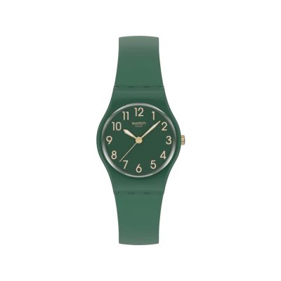Swatch Armband-Uhr Notes Of Pecan Quarz Biobasierte Materialien-Band LG130