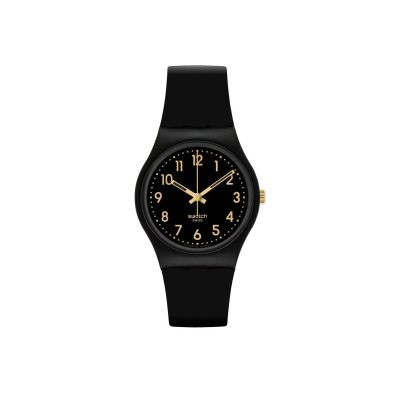 Swatch SO28B113 Armband-Uhr Golden Tac Analog Quarz Biobasierte Material-Band