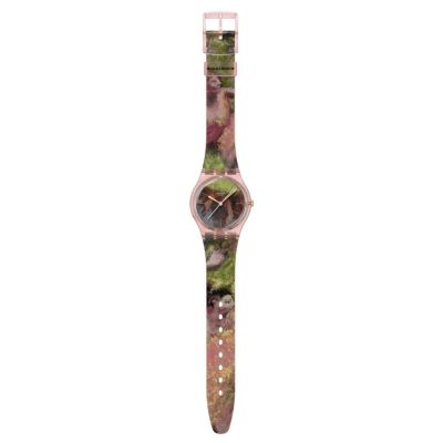 Swatch Armband-Uhr Degas S Dancers Analog Quarz Silikon-Band SO28Z131