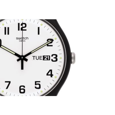 Swatch SO29B703 Armband-Uhr Twice Again Again Quarz Biologisches-Band Ø 41 mm