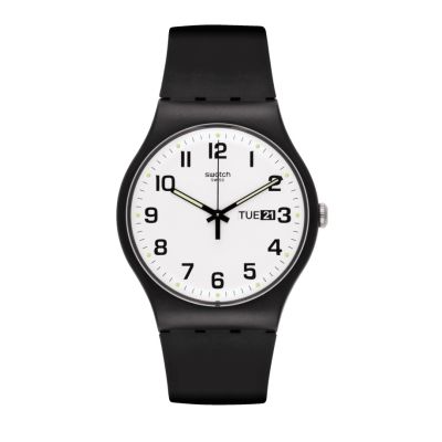 Swatch SO29B703 Armband-Uhr Twice Again Again Quarz Biologisches-Band Ø 41 mm