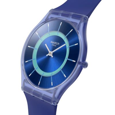 Swatch Armband-Uhr Jammy Grape Dream Analog Quarz Silikon-Band SS08I100