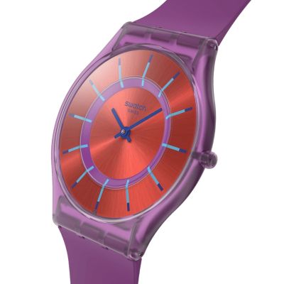 Swatch Armband-Uhr Sweet Strawberry Dream Quarz Silikon-Band SS08V108