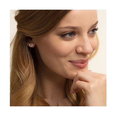 Thomas Sabo Ohrstecker Herzen Gross Zirkonia Sterling-Silber SCH150204