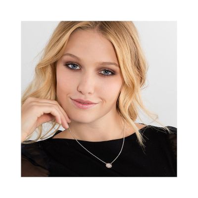 Thomas Sabo Kette Mit Anhänger Classic Pavé Weiss Silber