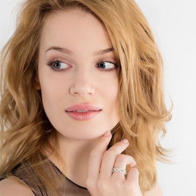 Thomas Sabo TR2085-051-14 Eternity-Ring Damen Love Knot Silber Gr. 54