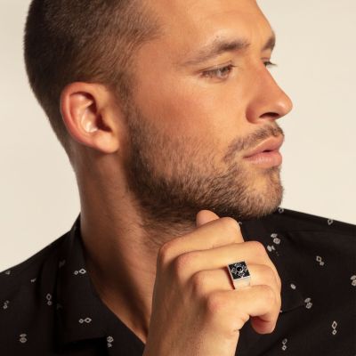 Thomas Sabo TR2209-641-11 Ring Herren Royalty Kreuz Sterling-Silber