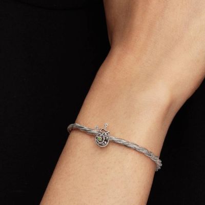 Pandora Charm Damen Offen Schnecke Zirkonia Sterling-Silber 794557C01