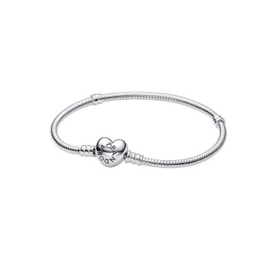 Pandora Armband Damen Moments Herz Verschluss Silber 594594C00