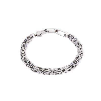 Coeur de Lion Armband Snake Chain Edelstahl Silber-Ton 0912/30-1700
