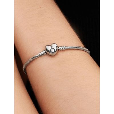 Pandora Armband Damen Moments Herz Verschluss Silber 594594C00
