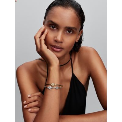 Pandora Charm Offene Pavé Blume Zirkonia Sterling-Silber 764480C01