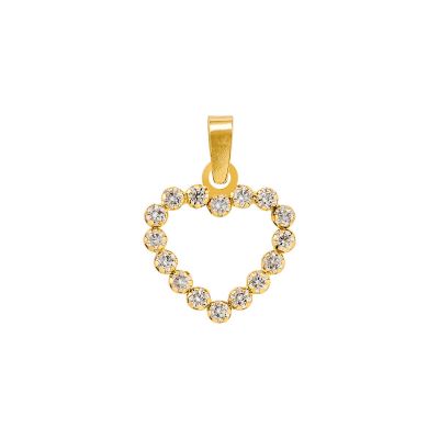 Xenox Anhänger Damen Fine Herz Zirkonia 585er Gelbgold XG14K0005G