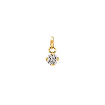 Xenox Anhänger Damen Fine Krappe Zirkonia 585er Gelbgold XG14K0032G