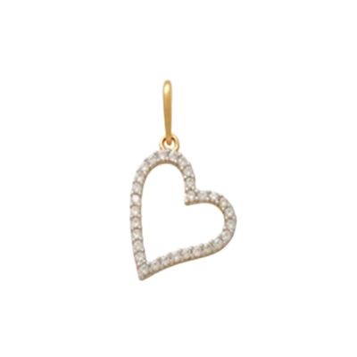 Xenox Anhänger Damen Fine Herz Zirkonia 585 Gelbgold XG14K0161G