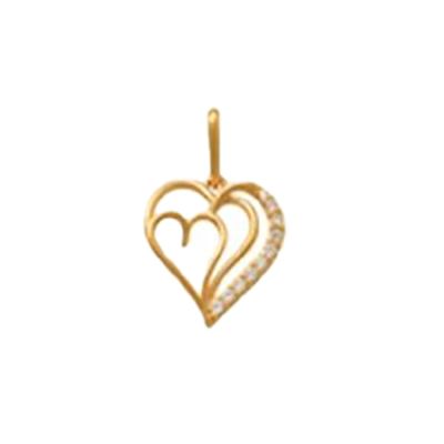 Xenox Anhänger Damen Fine Herz Zirkonia 585 Gelbgold XG14K0162G