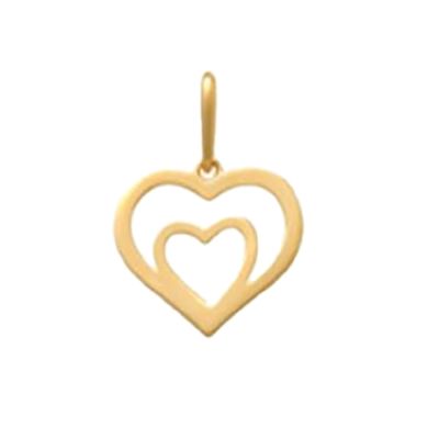 Xenox Anhänger Damen Fine Offene Herzen 585 Gelbgold XG14K0165G