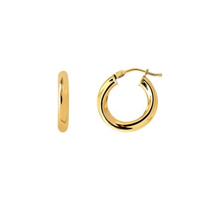 Xenox Creolen Damen Fine Basic 585er Gelbgold 10 mm XG14K6027G