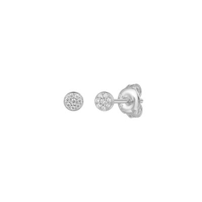 Xenox Ohrstecker Damen Poppy Glitz Zirkonia Silber 4 mm XS10006