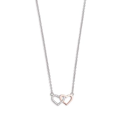 Xenox XS2921R Kette mit Anhänger Damen Happy Hour Silber Rosé-Gold