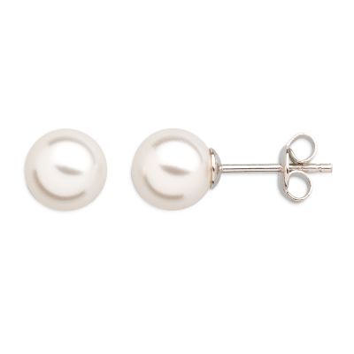 Xenox XS5130 Ohrringe Ohrstecker Damen Perl Dreams Silber Weiss Ø 8 mm