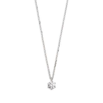 Xenox XS7381 Halskette mit Anhänger Damen Silver Circle Zirkonia 45 cm