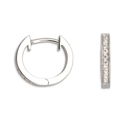 Xenox XS8656 Ohrringe Creolen Modern Classics Zirkonia Silber Ø 12 mm