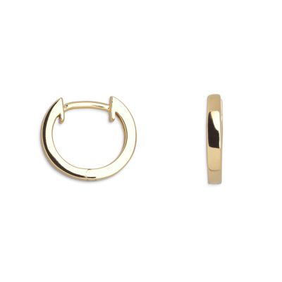 Xenox XS8658G Ohrringe Creolen Damen Sterling-Silber Vergoldet Ø 12 mm