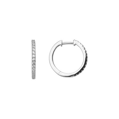 Xenox Creolen Ohrringe Damen Zirkonia Sterlingsilber 18 mm XS8663