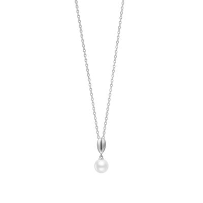 Xenox Halskette mit Anhänger Damen Cloud Perle Sterlingsilber XS91850